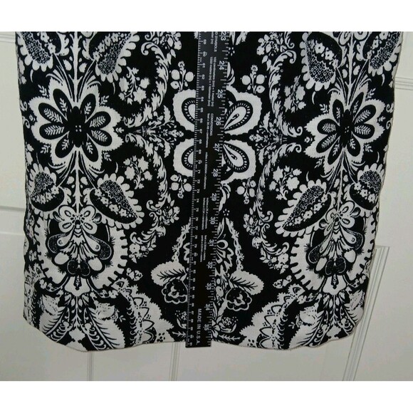 Antonio Melani Black White Damask Floral Sheath Dress Women’s Size 2 Career - Picture 14 of 14